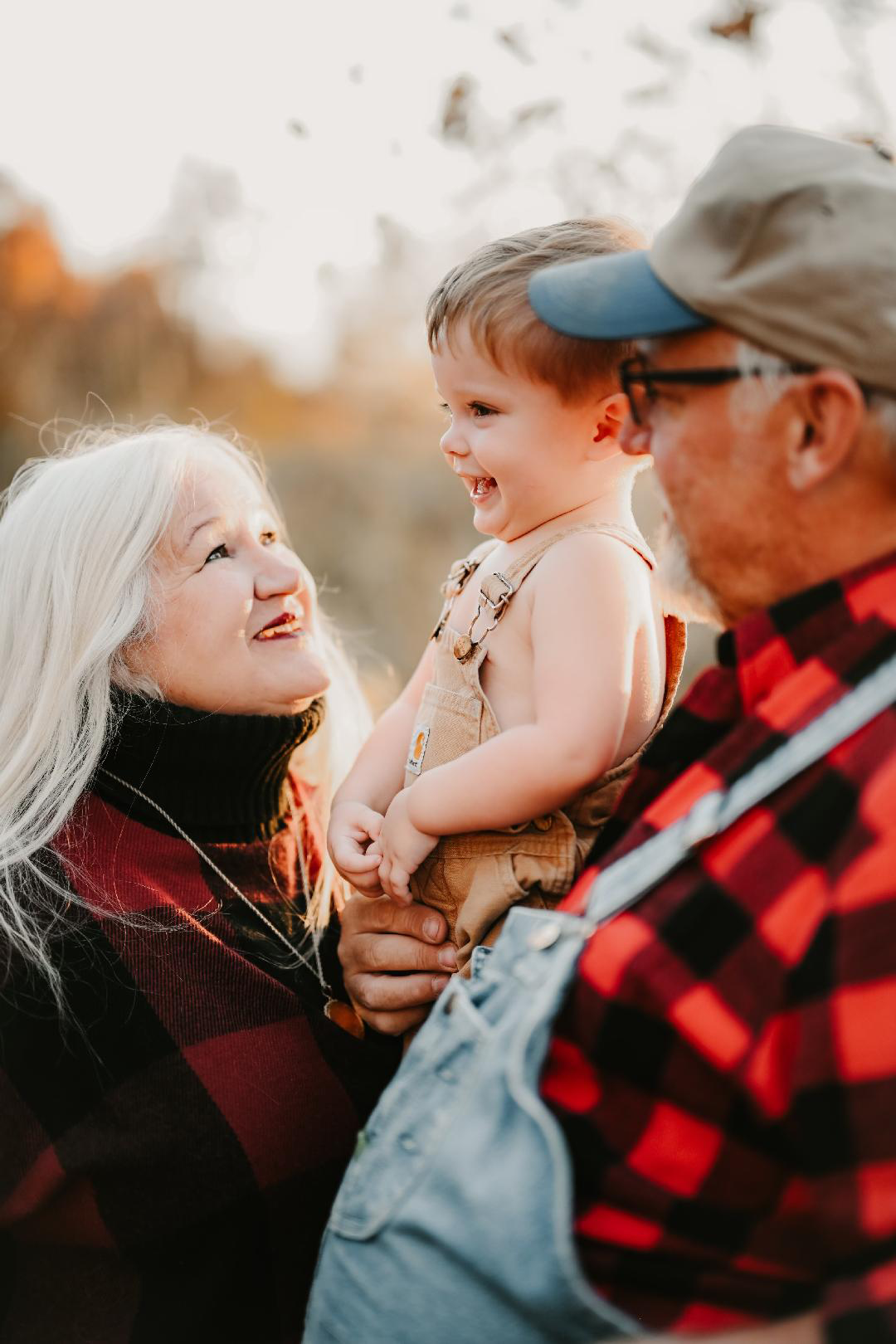 Tree with her grandson.